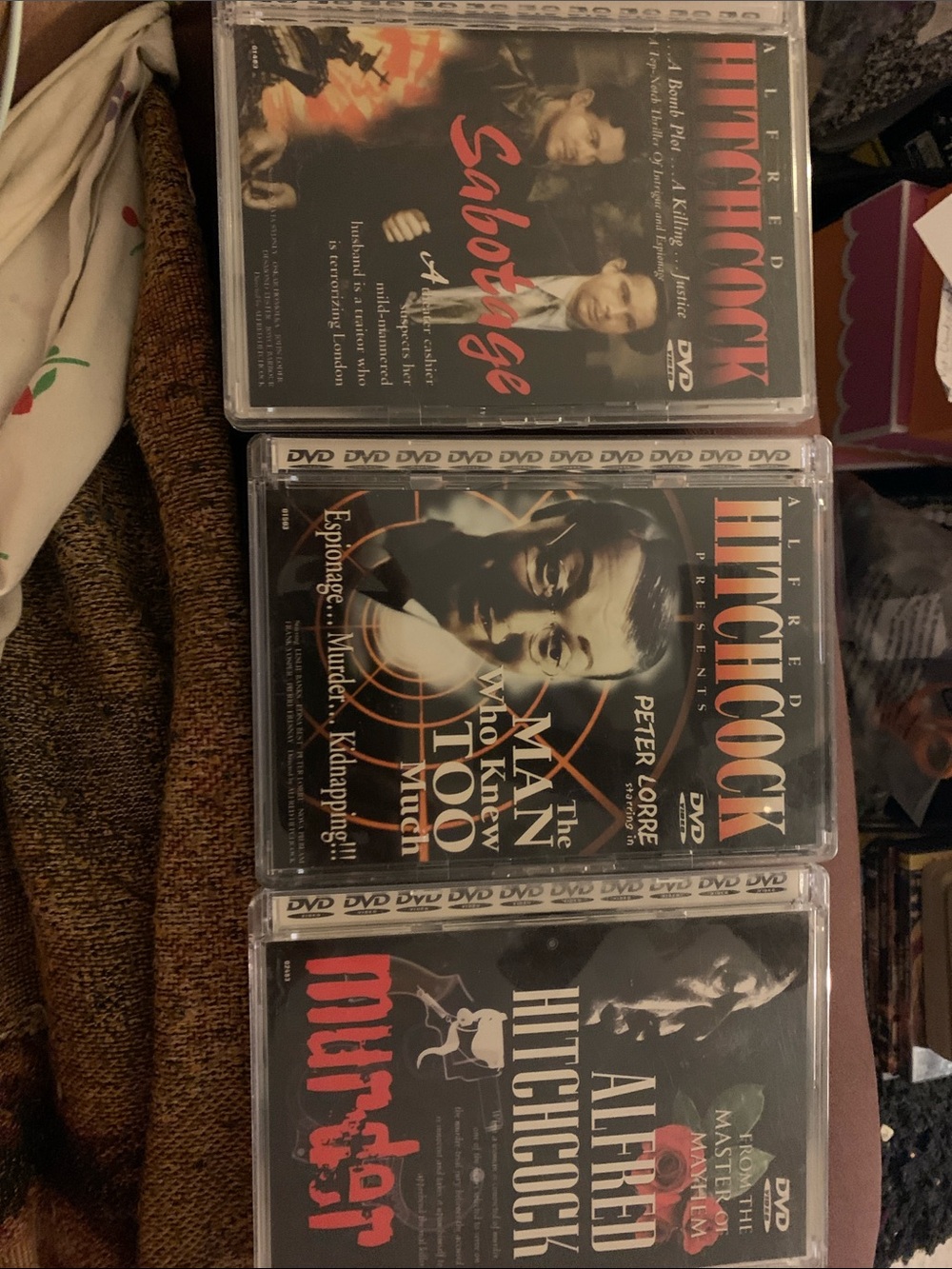 Alfred Hitchcock 3-DVD Movie Set like (New)